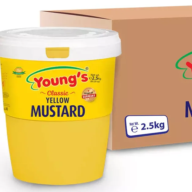 Youngs Yellow Mustard Sauce Paste Bucket
